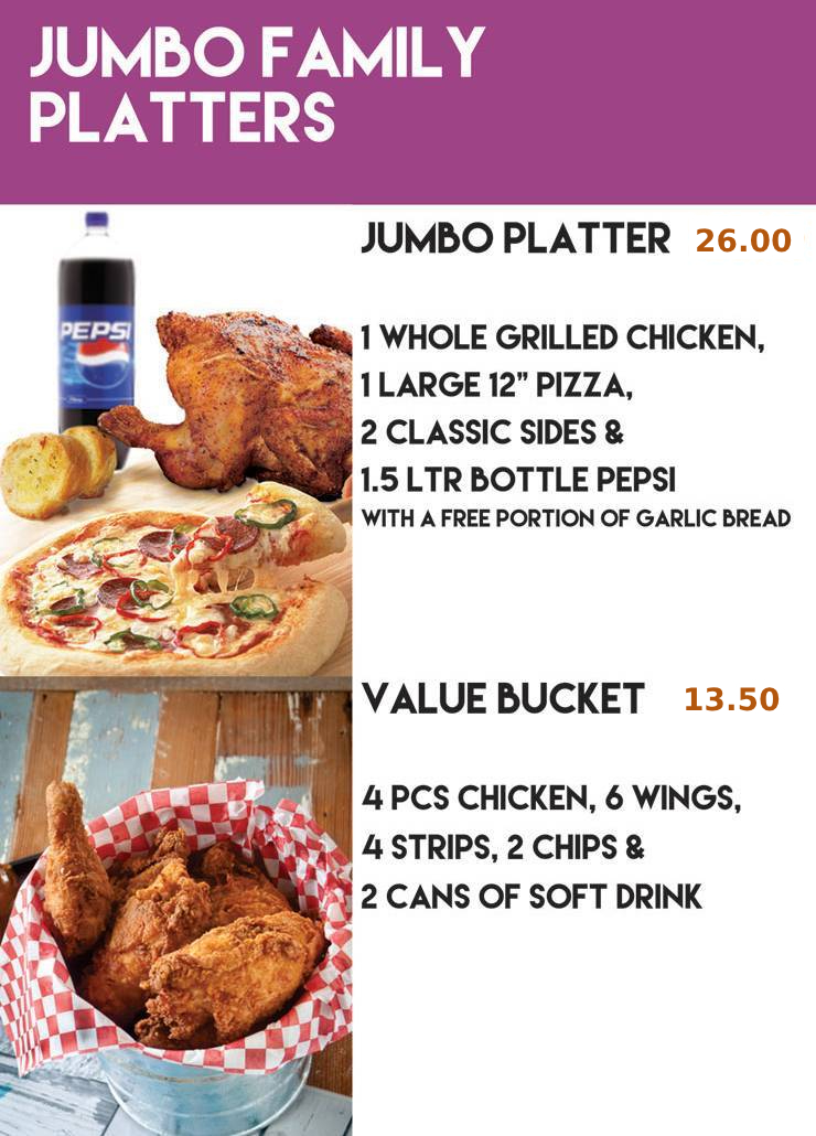 Jumbo Jack's Menu